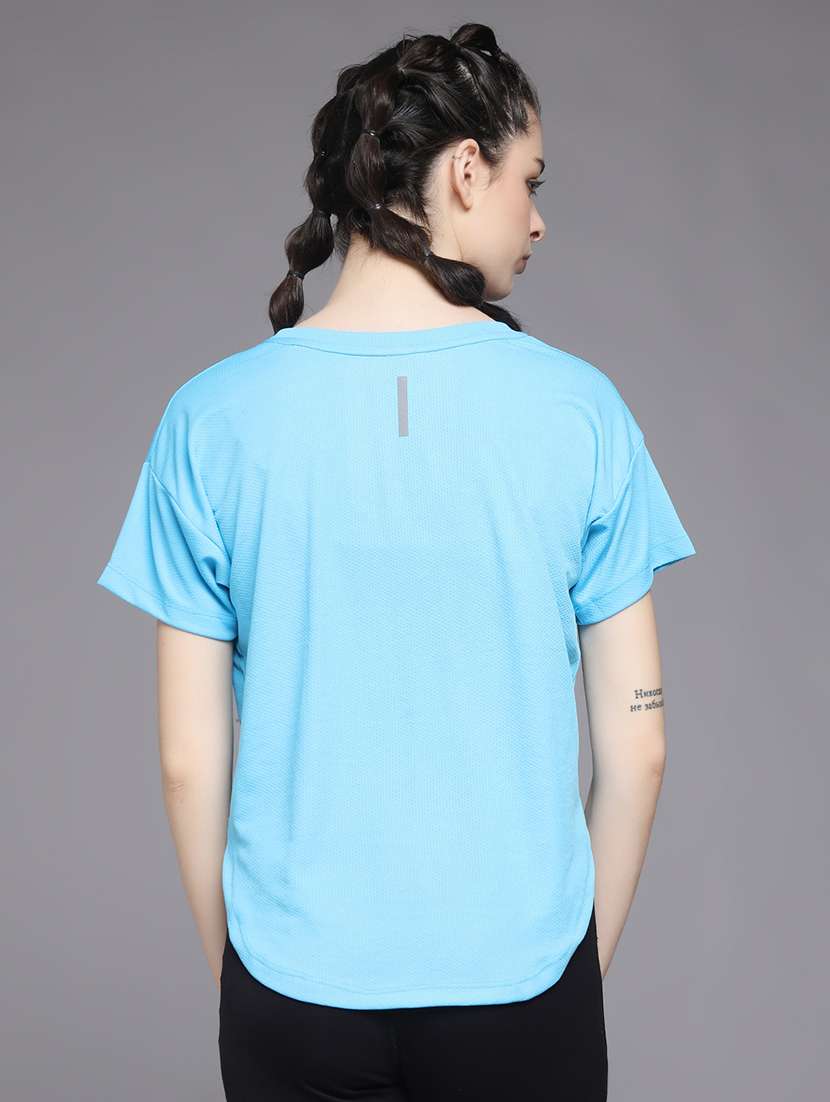 women typography printed dri-fit sports t-shirt - 21959864 -  Standard Image - 3