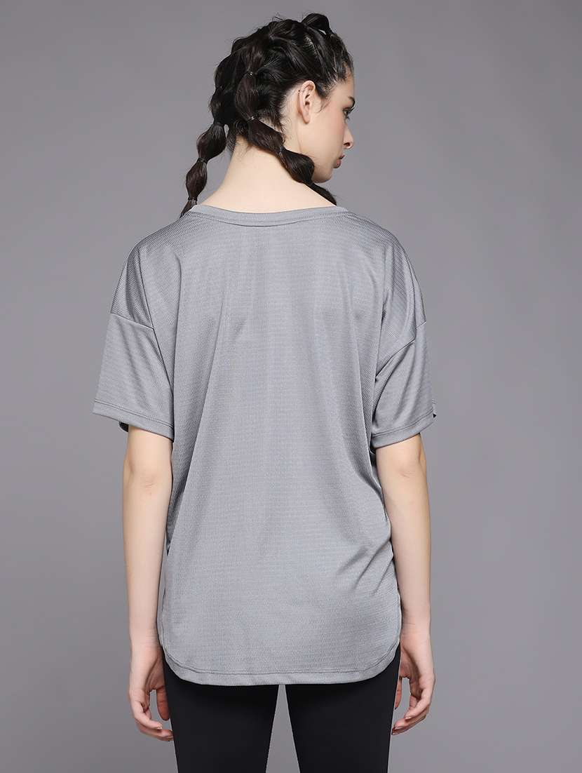 women typography printed dri-fit sports t-shirt - 21959866 -  Standard Image - 3