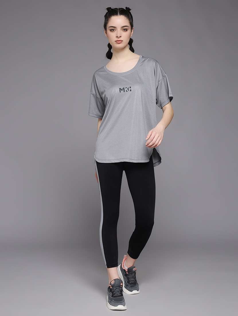 women typography printed dri-fit sports t-shirt - 21959866 -  Standard Image - 5