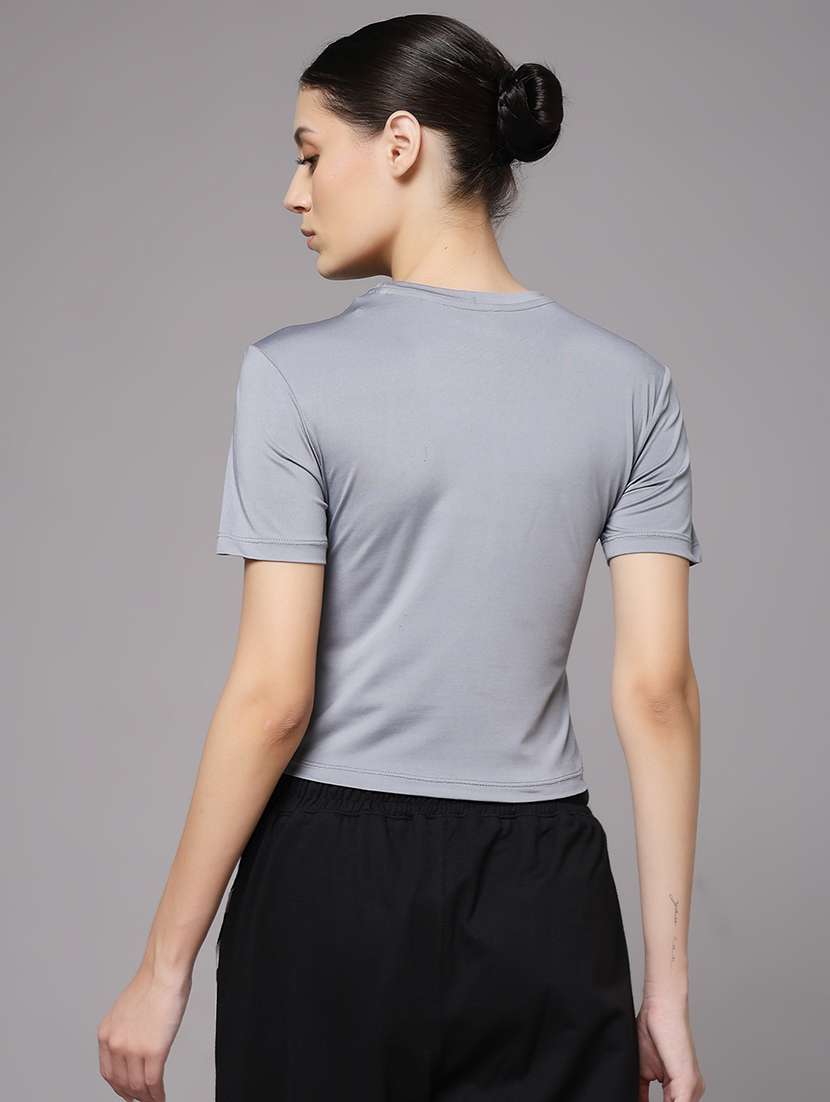 women printed dri-fit crop sports t-shirt - 21959873 -  Standard Image - 3