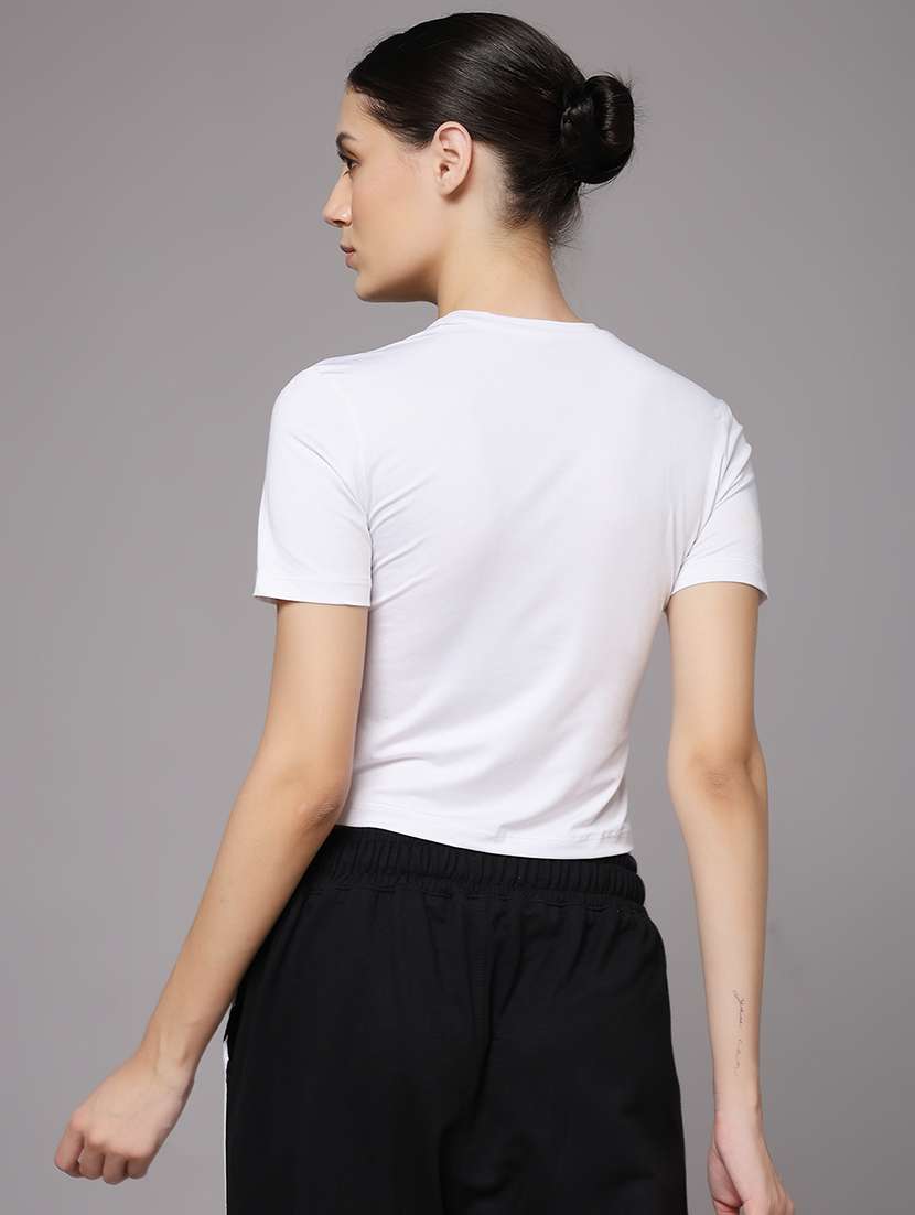 women printed dri-fit crop sports t-shirt - 21959876 -  Standard Image - 3