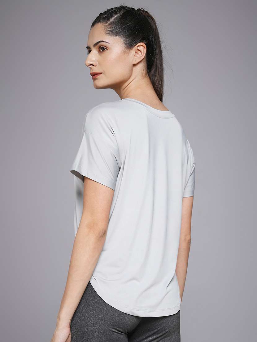 women typography prnted dri-fit sports t-shirt - 21959885 -  Standard Image - 3