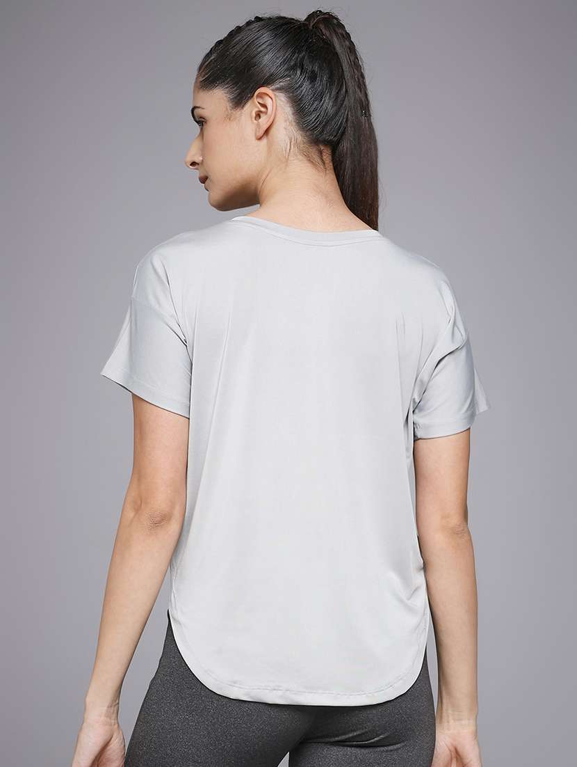 women typography prnted dri-fit sports t-shirt - 21959886 -  Standard Image - 3