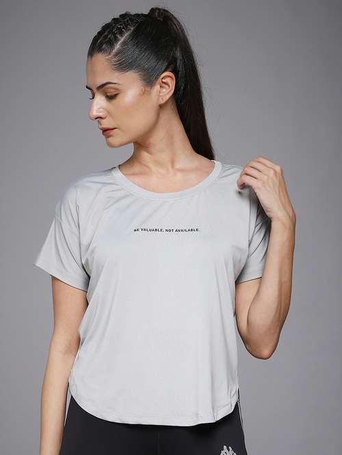 women typography prnted dri-fit sports t-shirt - 21959891 -  Standard Image - 0