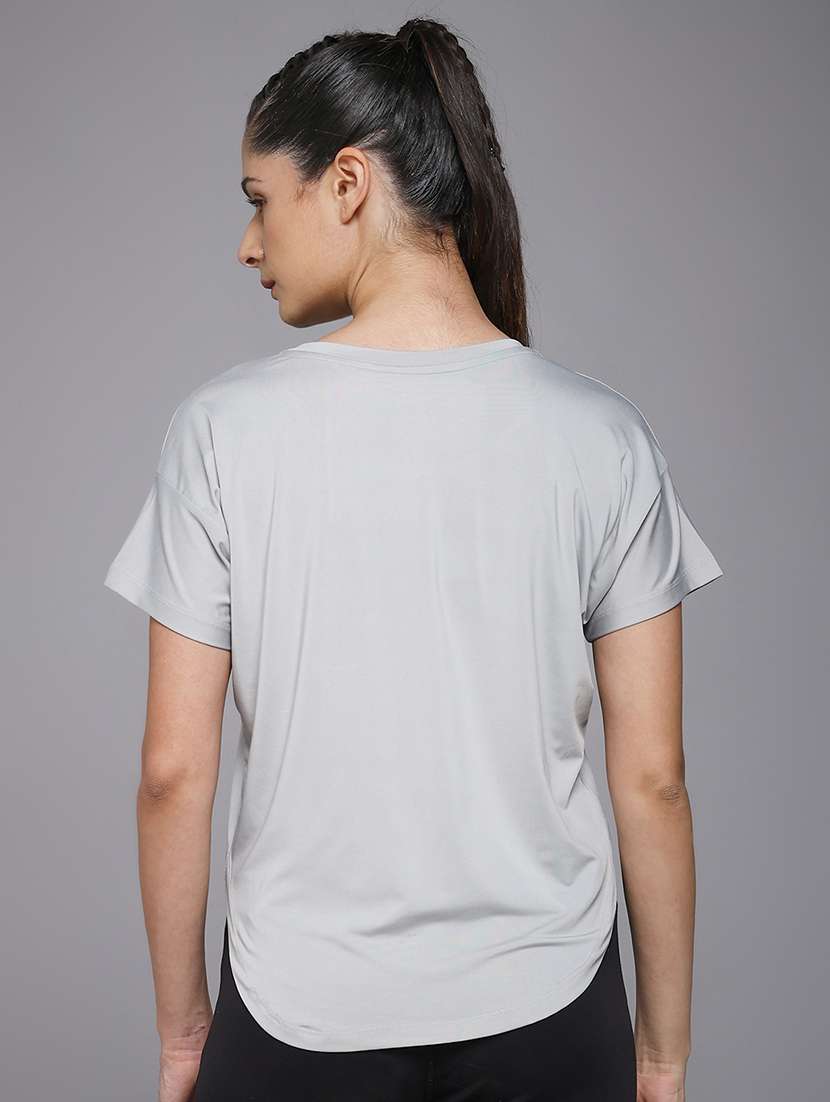 women typography prnted dri-fit sports t-shirt - 21959891 -  Standard Image - 3