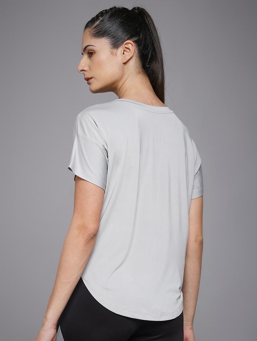 women typography prnted dri-fit sports t-shirt - 21959893 -  Standard Image - 3