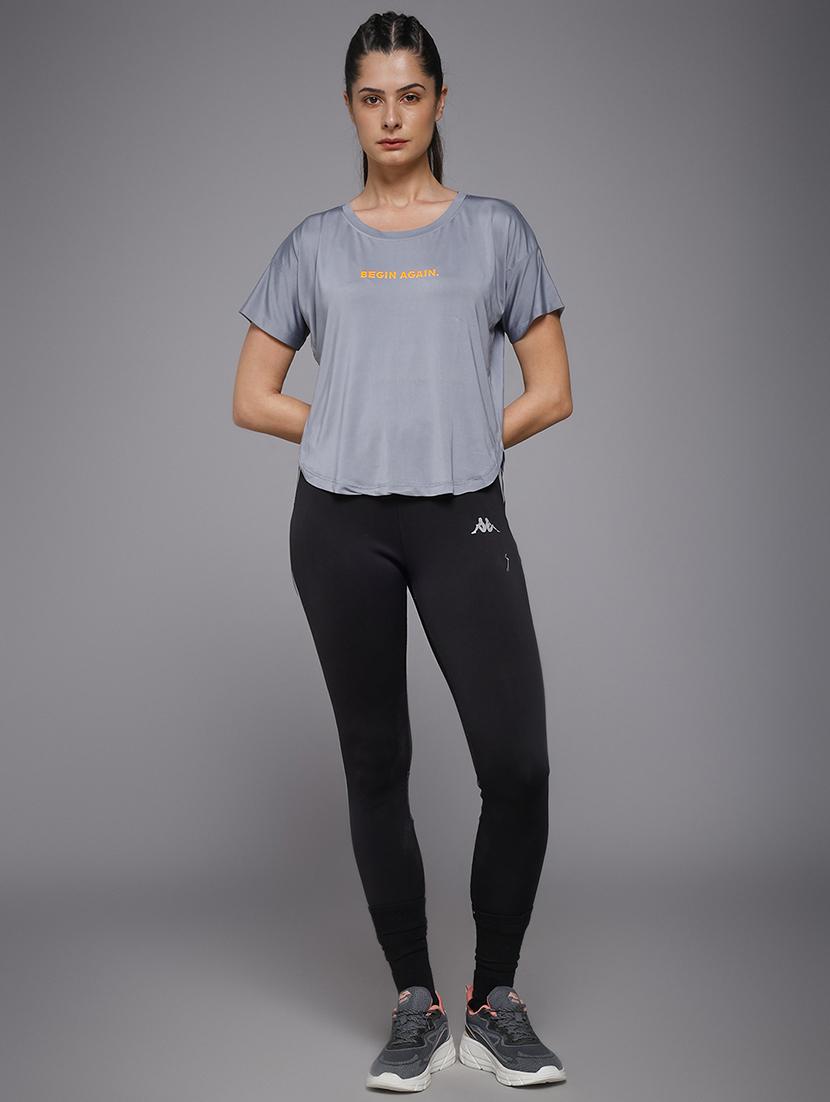 women typography prnted dri-fit sports t-shirt - 21959894 - Standard Image - 5