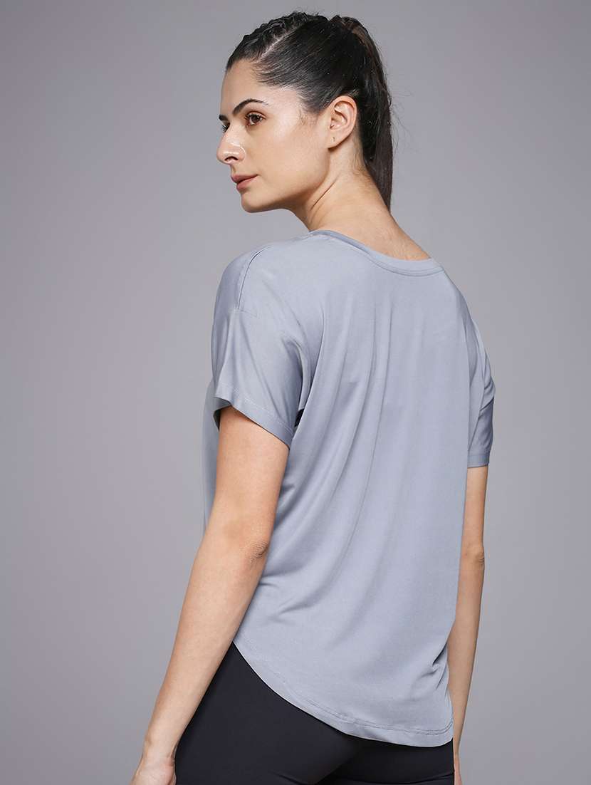 women typography prnted dri-fit sports t-shirt - 21959896 -  Standard Image - 3