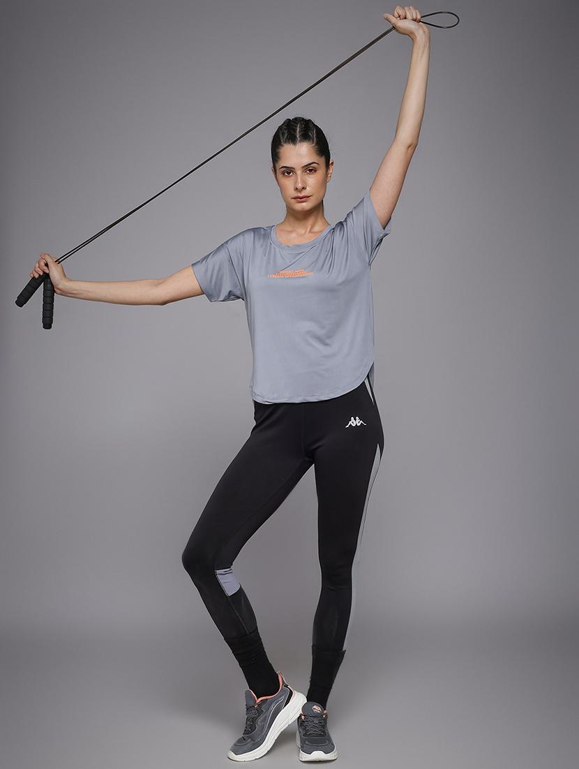 women typography prnted dri-fit sports t-shirt - 21959897 - Standard Image - 5