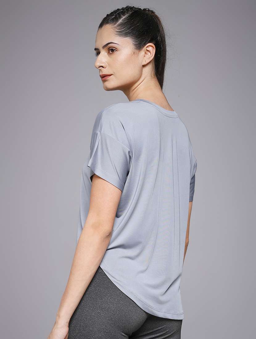 women typography prnted dri-fit sports t-shirt - 21959898 -  Standard Image - 3