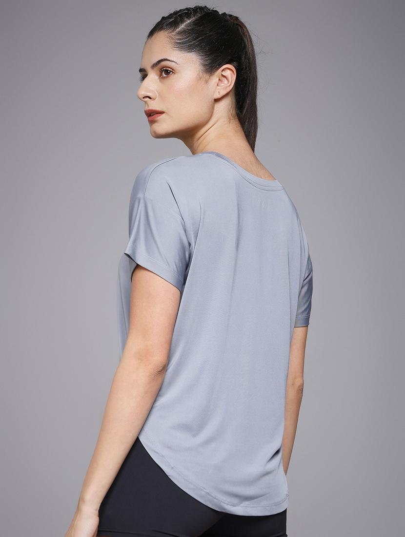 women typography prnted dri-fit sports t-shirt - 21959900 - Standard Image - 3
