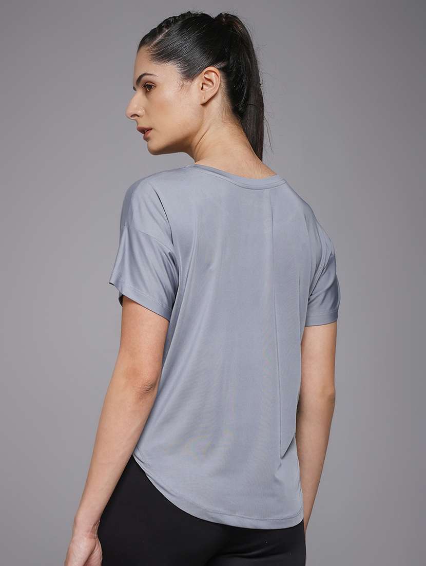 women typography prnted dri-fit sports t-shirt - 21959902 -  Standard Image - 3