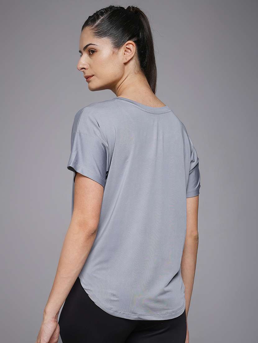 women typography prnted dri-fit sports t-shirt - 21959903 -  Standard Image - 3