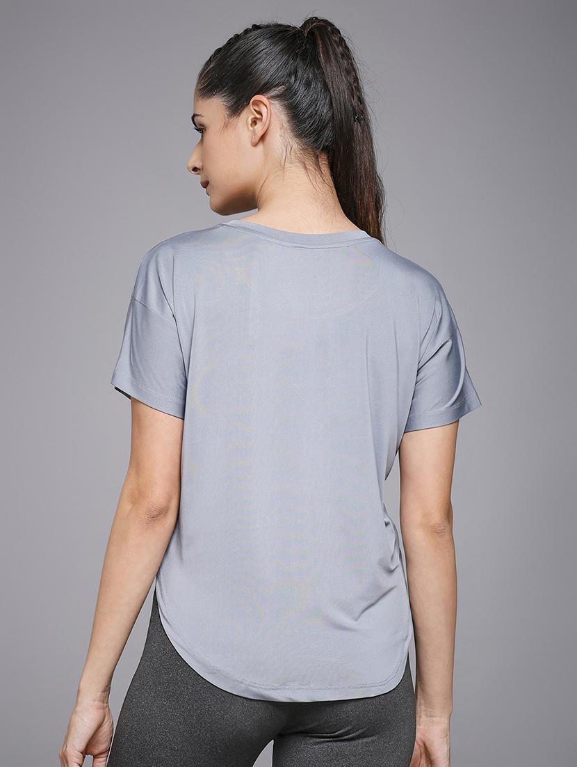 women typography prnted dri-fit sports t-shirt - 21959904 -  Standard Image - 3