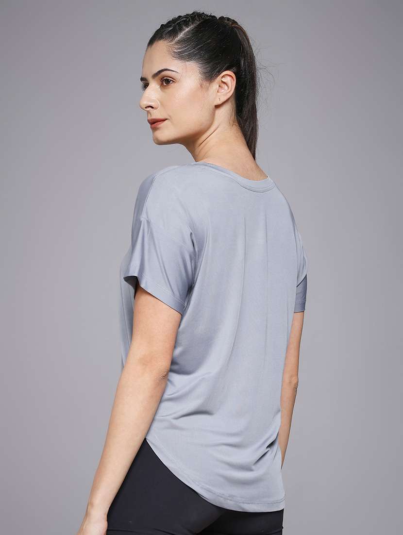 women typography prnted dri-fit sports t-shirt - 21959906 -  Standard Image - 3