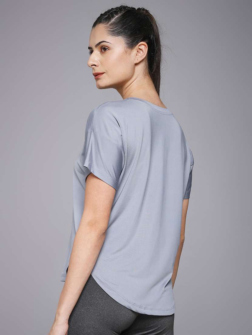 women typography prnted dri-fit sports t-shirt - 21959914 -  Standard Image - 3