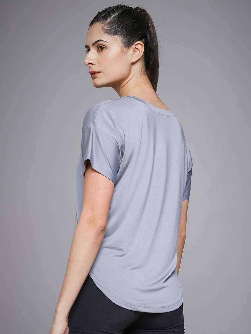 women typography prnted dri-fit sports t-shirt - 21959915 -  Standard Image - 3