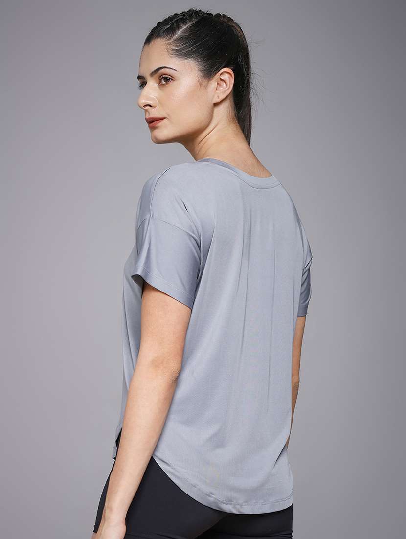 women typography prnted dri-fit sports t-shirt - 21959916 -  Standard Image - 3