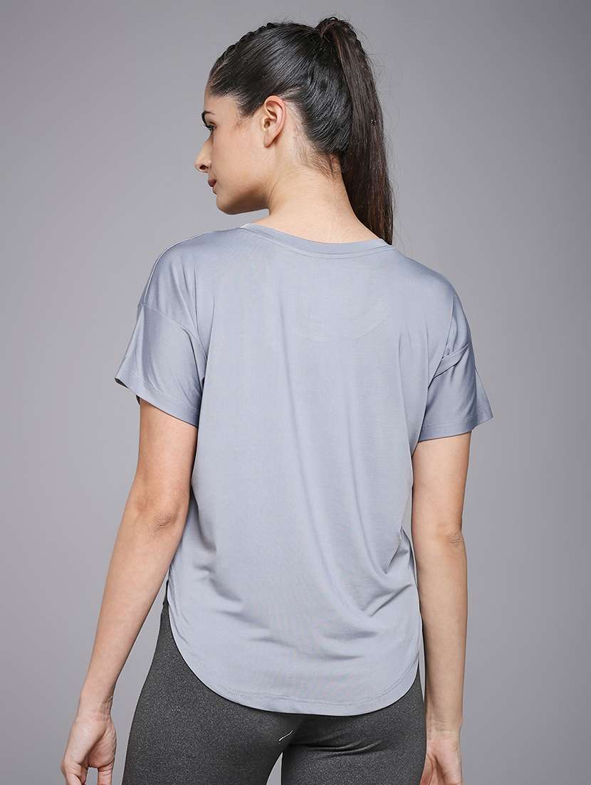 women typography prnted dri-fit sports t-shirt - 21959917 -  Standard Image - 3