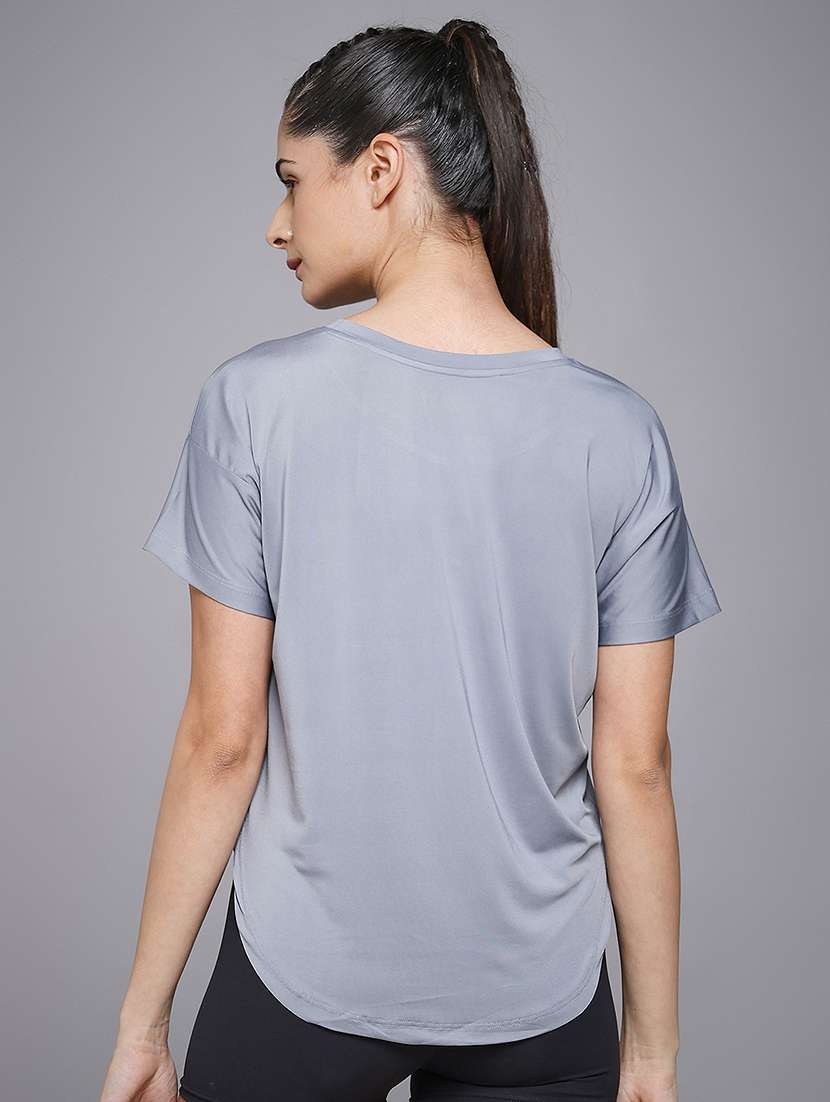 women typography prnted dri-fit sports t-shirt - 21959918 -  Standard Image - 3