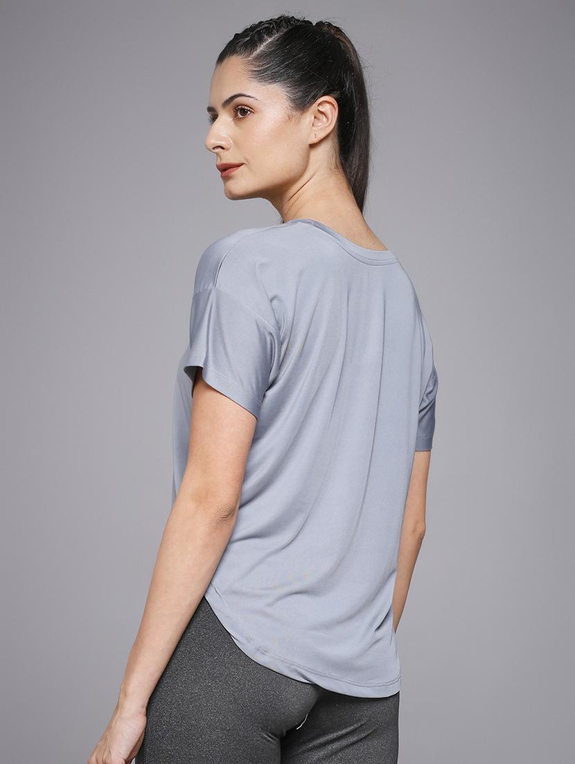 women typography prnted dri-fit sports t-shirt - 21959920 -  Standard Image - 3