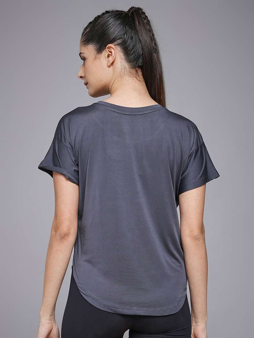 women typography prnted dri-fit sports t-shirt - 21959929 -  Standard Image - 3