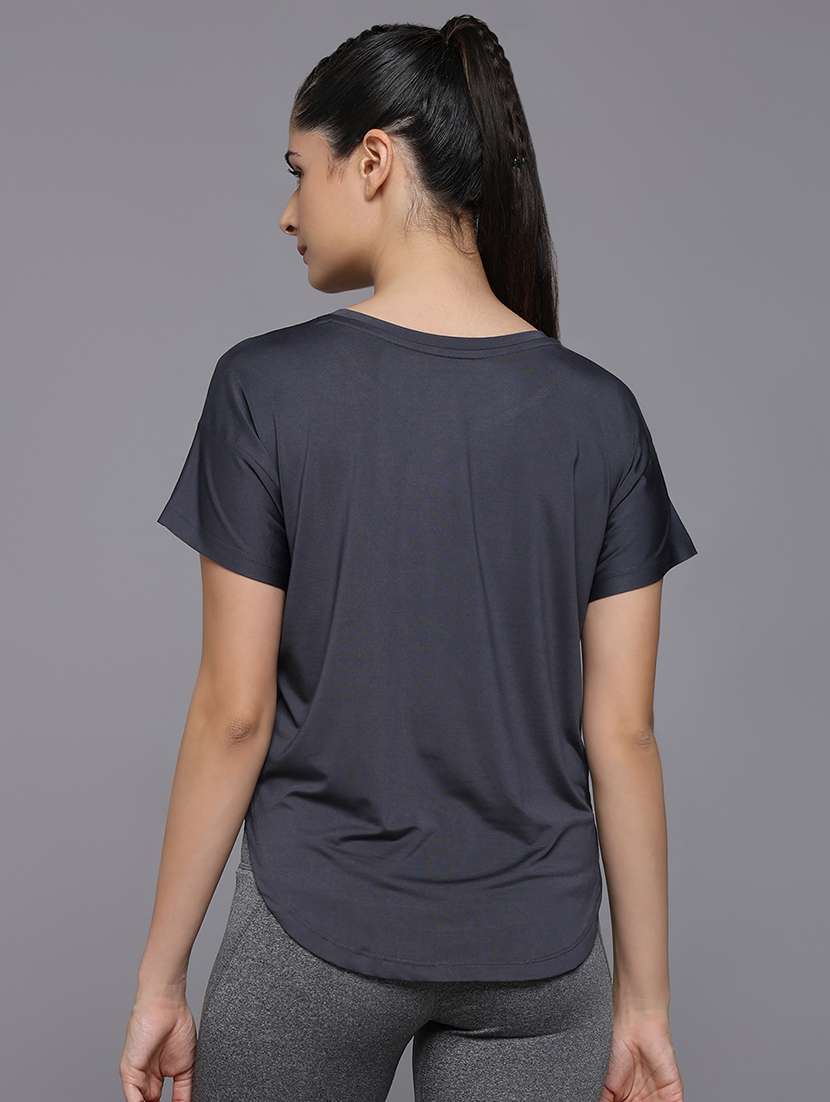 women typography prnted dri-fit sports t-shirt - 21959931 -  Standard Image - 3