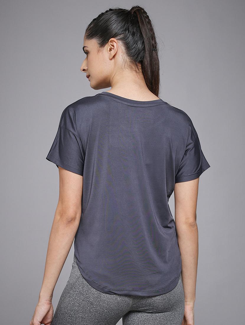 women typography prnted dri-fit sports t-shirt - 21959932 -  Standard Image - 3