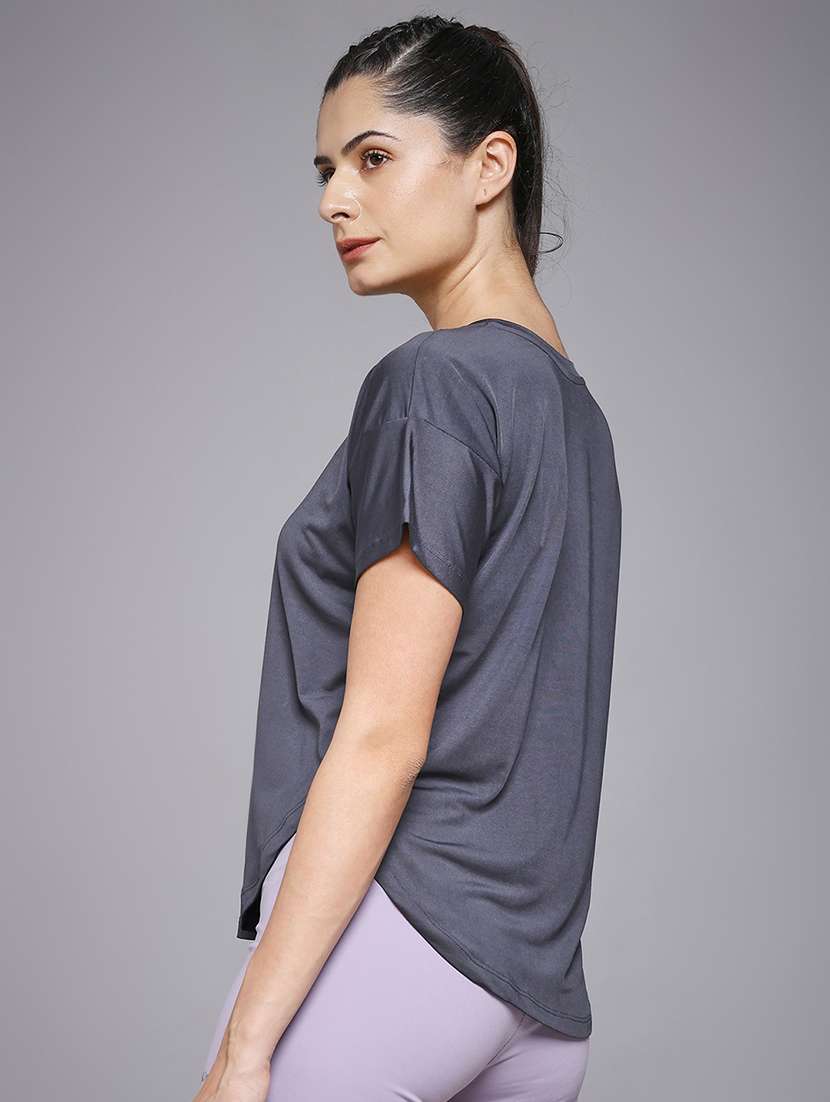 women typography prnted dri-fit sports t-shirt - 21959943 -  Standard Image - 3