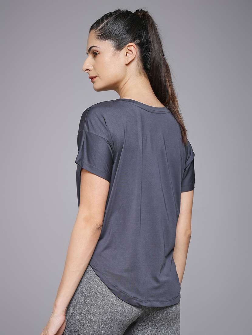 women typography prnted dri-fit sports t-shirt - 21959950 -  Standard Image - 3