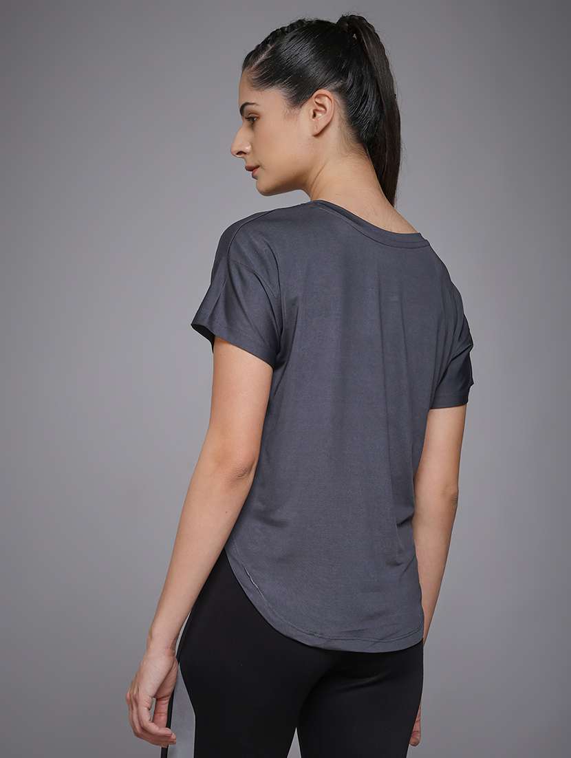 women typography prnted dri-fit sports t-shirt - 21959955 -  Standard Image - 3