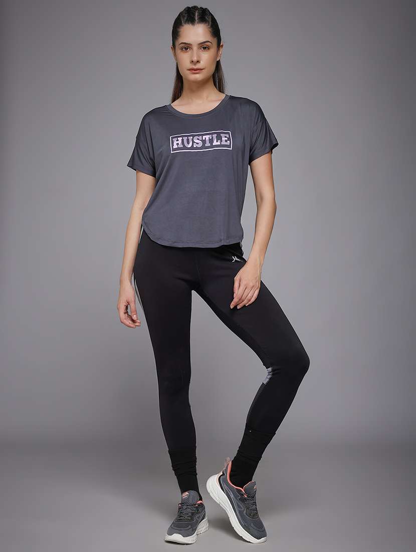 women typography prnted dri-fit sports t-shirt - 21959955 -  Standard Image - 5