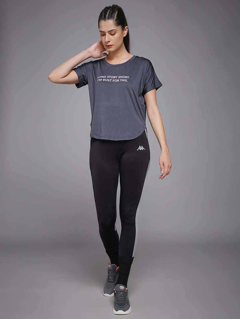 women typography prnted dri-fit sports t-shirt - 21959956 -  Standard Image - 5