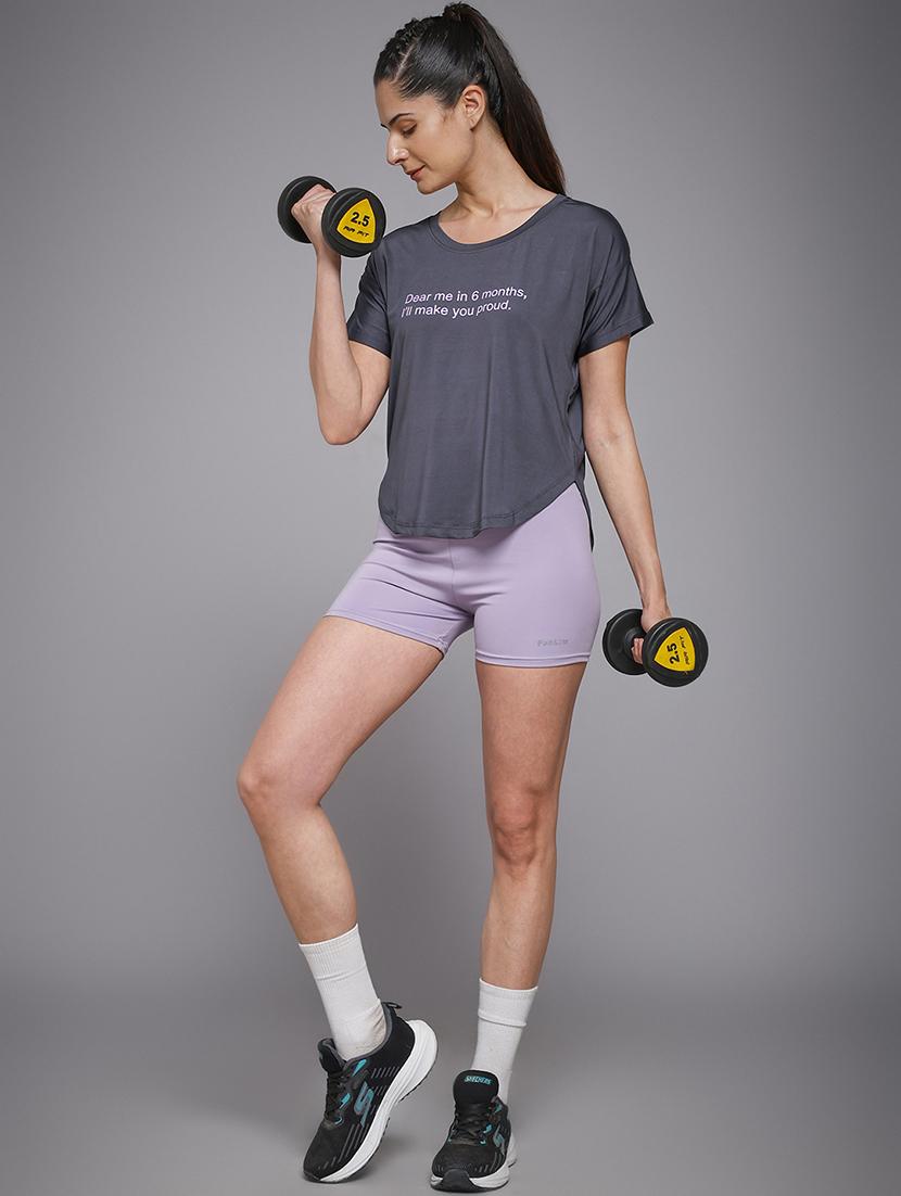 women typography prnted dri-fit sports t-shirt - 21959957 - Standard Image - 5