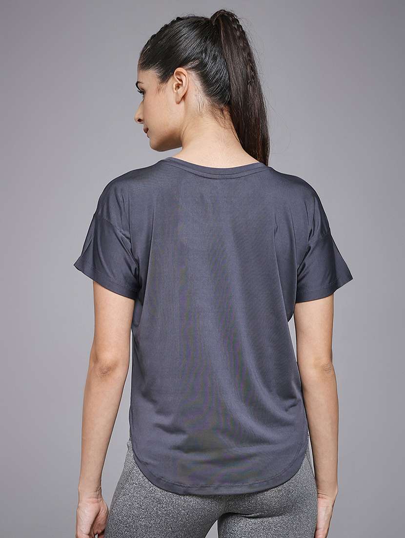 women typography prnted dri-fit sports t-shirt - 21959965 -  Standard Image - 3