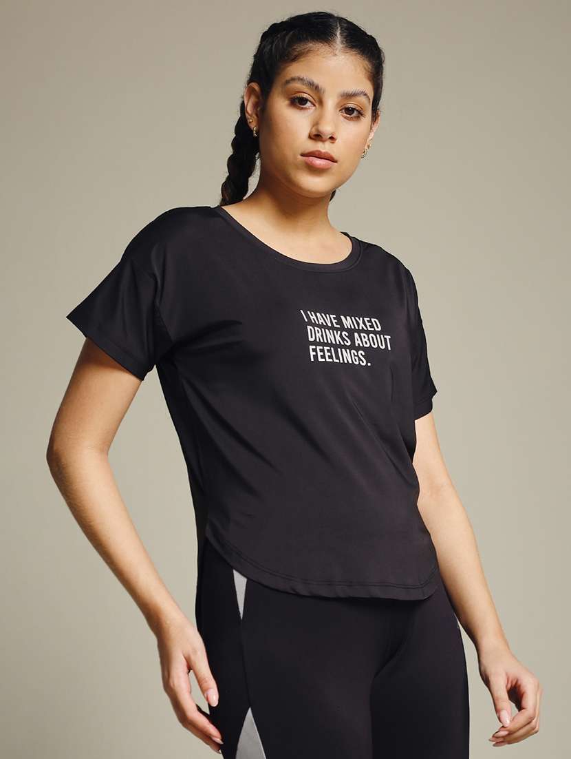 women printed dri-fit sports t-shirt