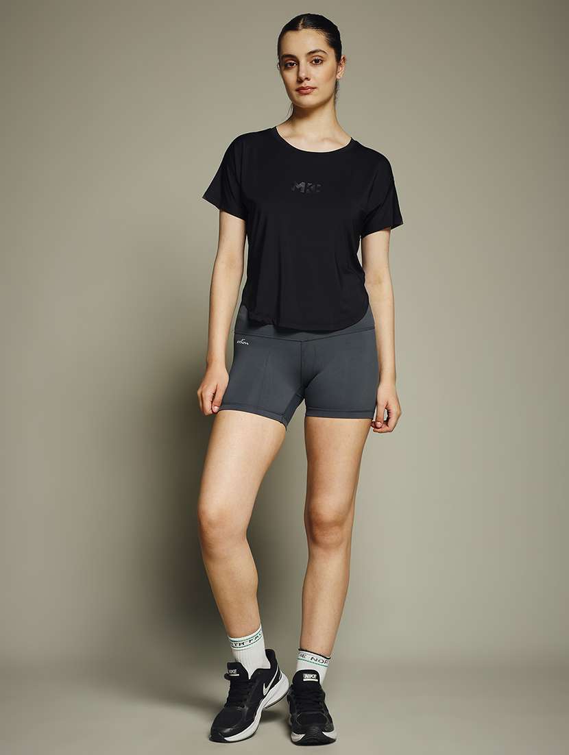 women typography prnted dri-fit sports t-shirt - 21959990 -  Standard Image - 5