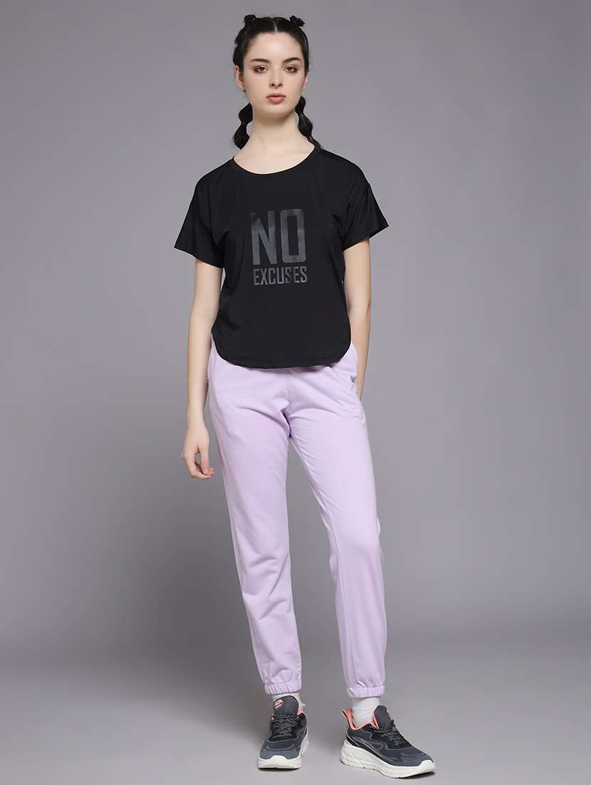 women typography prnted dri-fit sports t-shirt - 21959994 -  Standard Image - 5