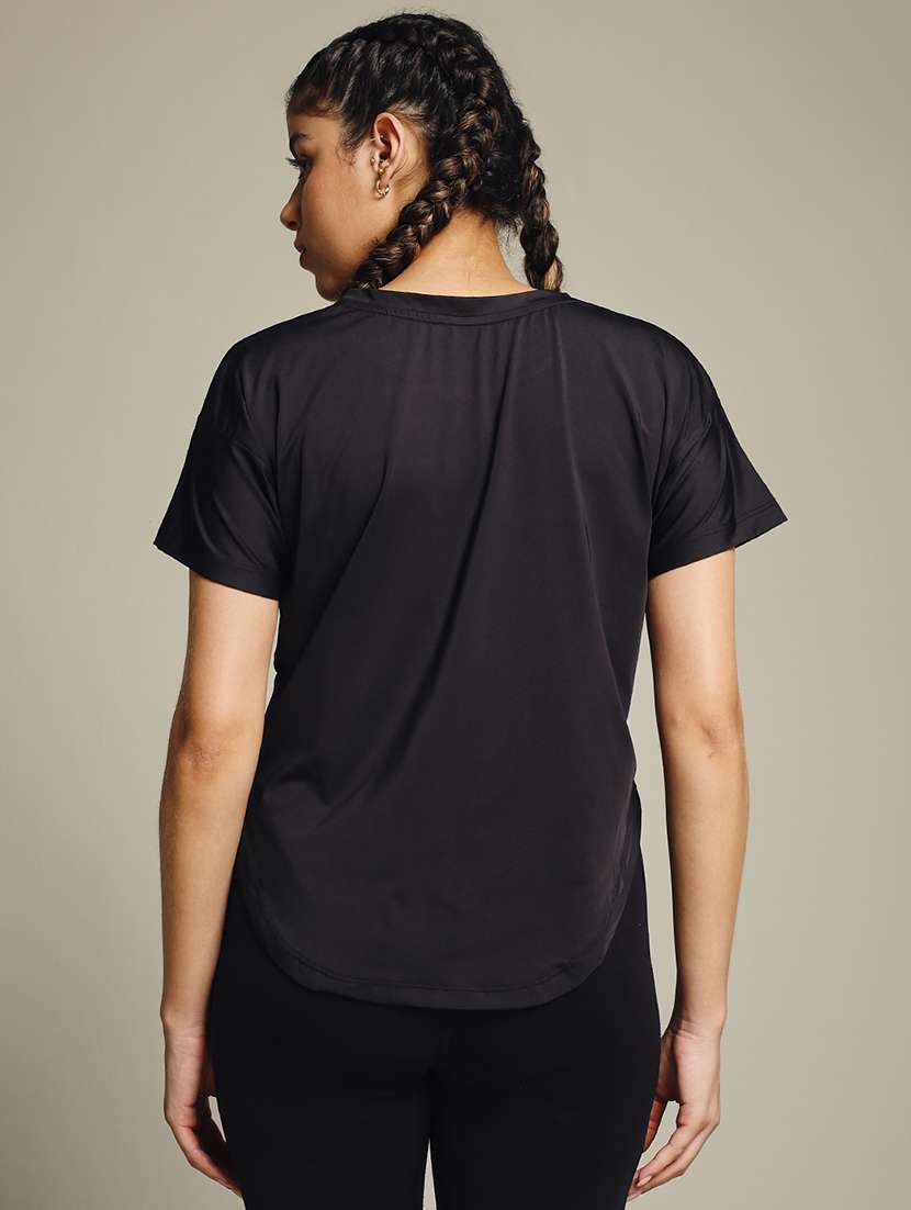 women typography prnted dri-fit sports t-shirt - 21960002 -  Standard Image - 3