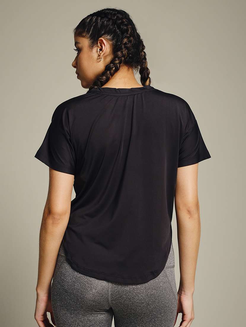 women typography prnted dri-fit sports t-shirt - 21960008 -  Standard Image - 3