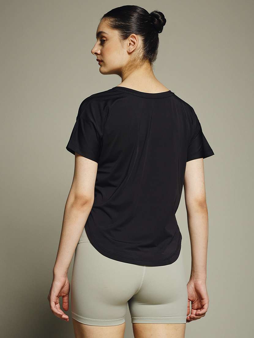 women typography prnted dri-fit sports t-shirt - 21960013 -  Standard Image - 3