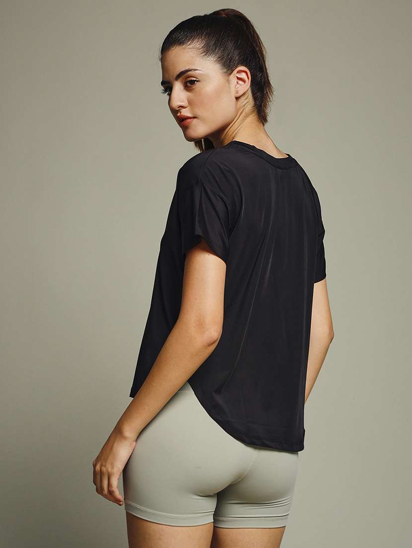 women typography prnted dri-fit sports t-shirt - 21960015 -  Standard Image - 3