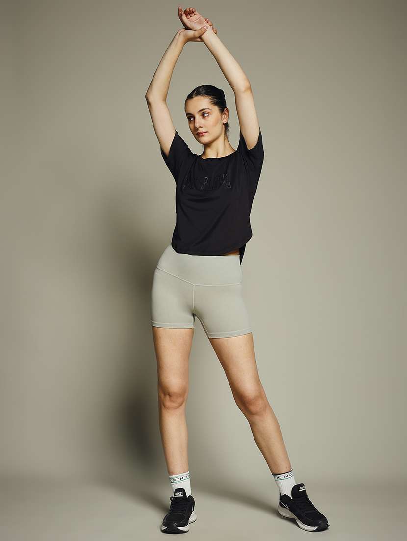 women typography prnted dri-fit sports t-shirt - 21960019 -  Standard Image - 5