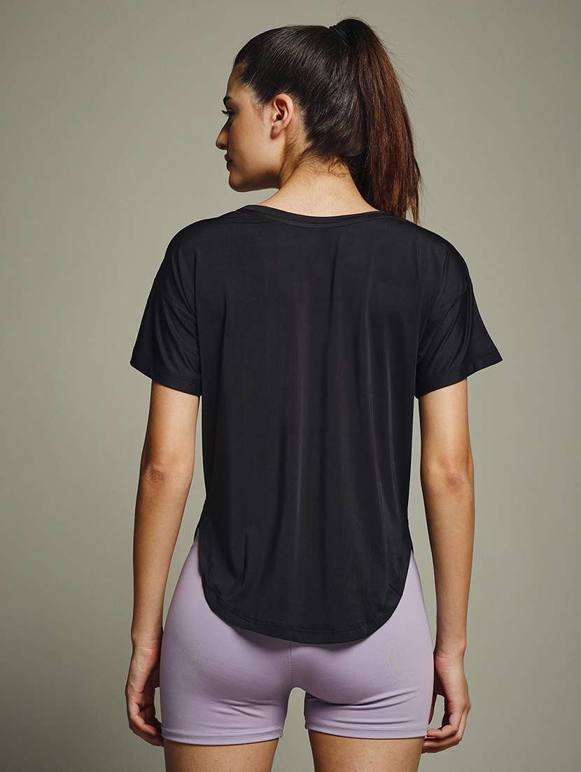 women typography prnted dri-fit sports t-shirt - 21960020 -  Standard Image - 3