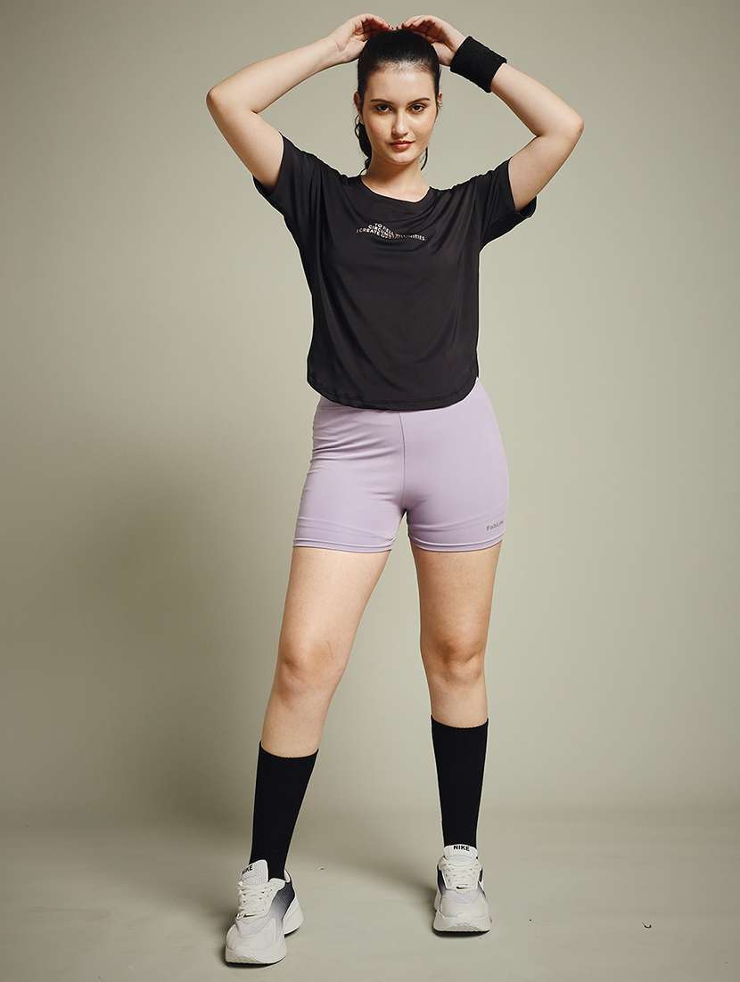 women typography prnted dri-fit sports t-shirt - 21960023 -  Standard Image - 5