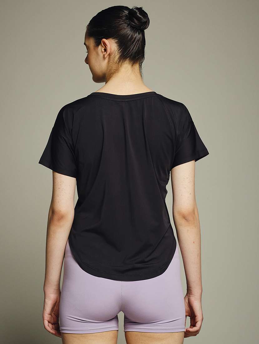 women typography prnted dri-fit sports t-shirt - 21960025 -  Standard Image - 3