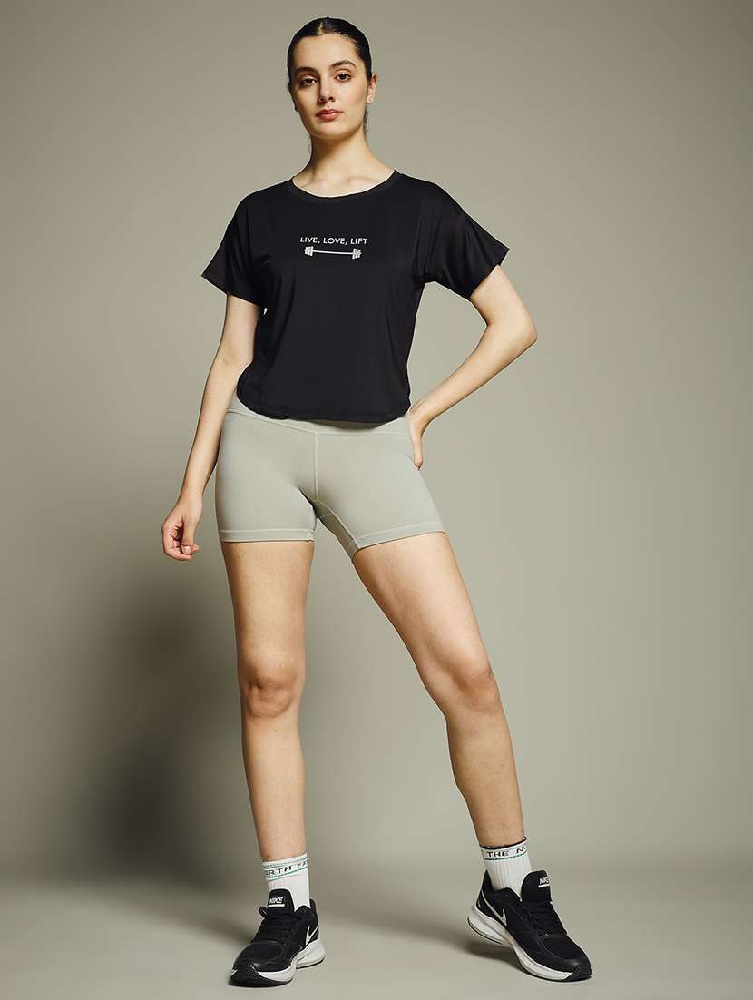 women typography prnted dri-fit sports t-shirt - 21960042 -  Standard Image - 5