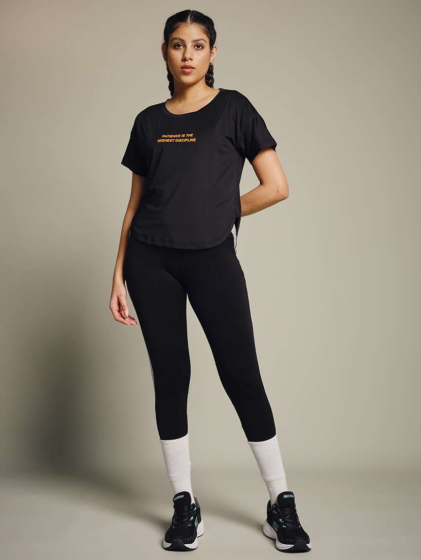 women typography prnted dri-fit sports t-shirt - 21960046 -  Standard Image - 5