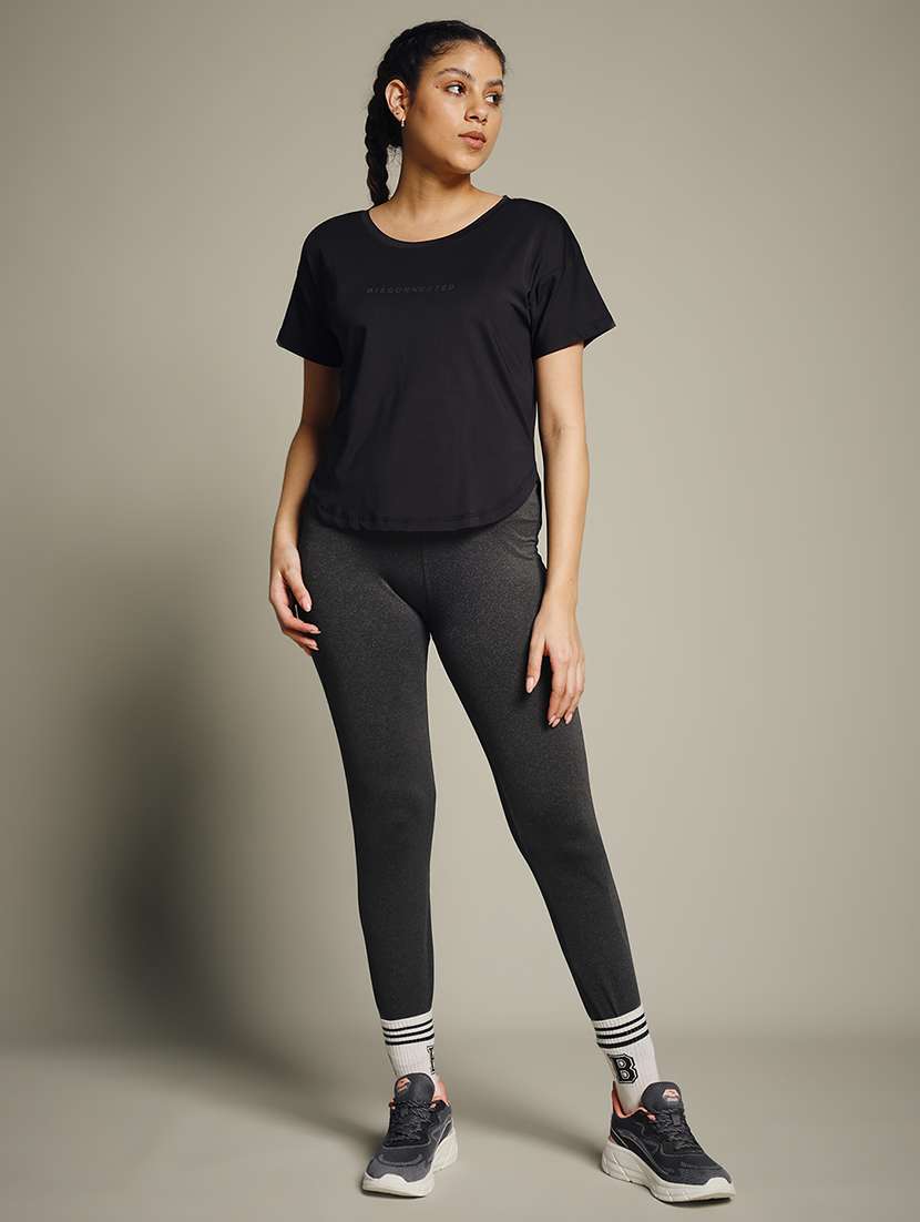 women typography prnted dri-fit sports t-shirt - 21960048 -  Standard Image - 5