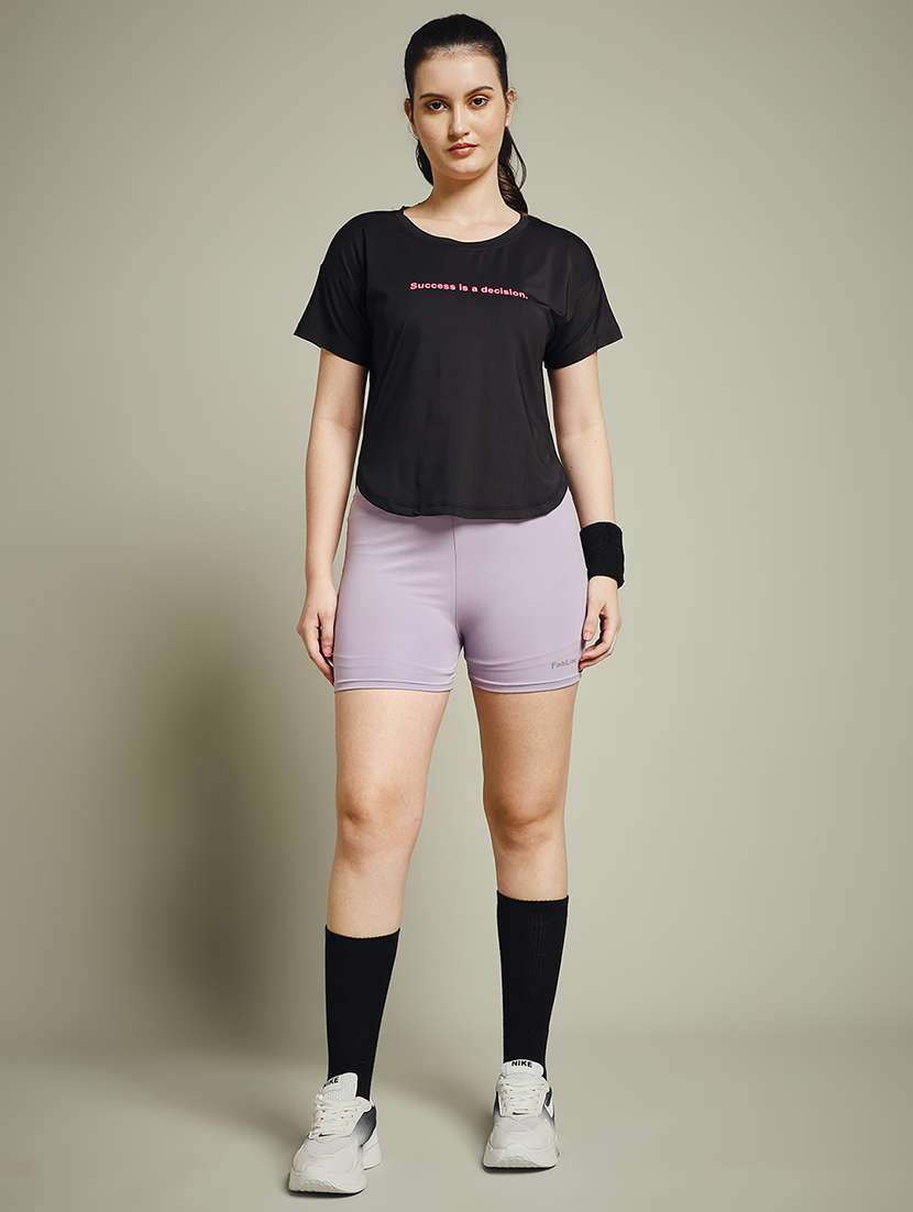 women typography prnted dri-fit sports t-shirt - 21960050 -  Standard Image - 5